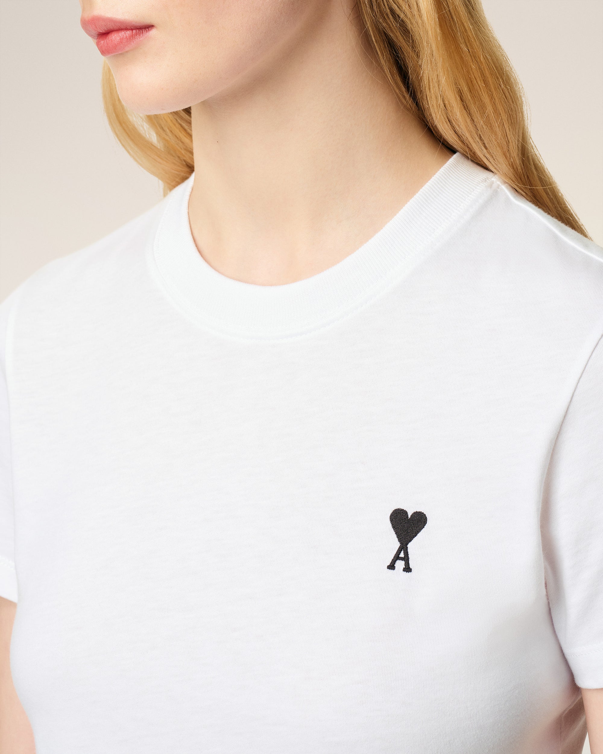 T-shirt Ami de cœur contraste cropped - PODIUMS NANCY