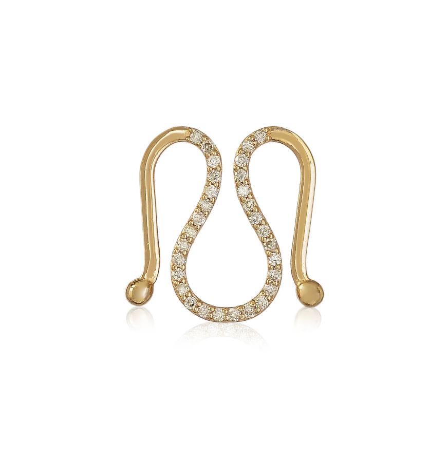 Fermoir Violette Joaillerie Or Diamants