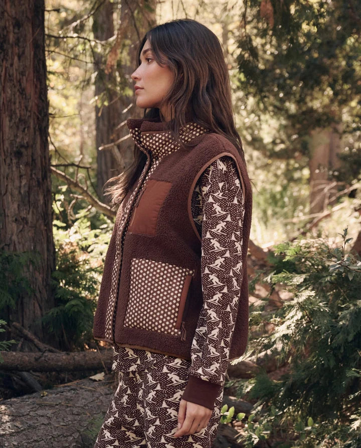 Gilet TheGreat. Plush Crosswind Chocolat | Podiums Nancy