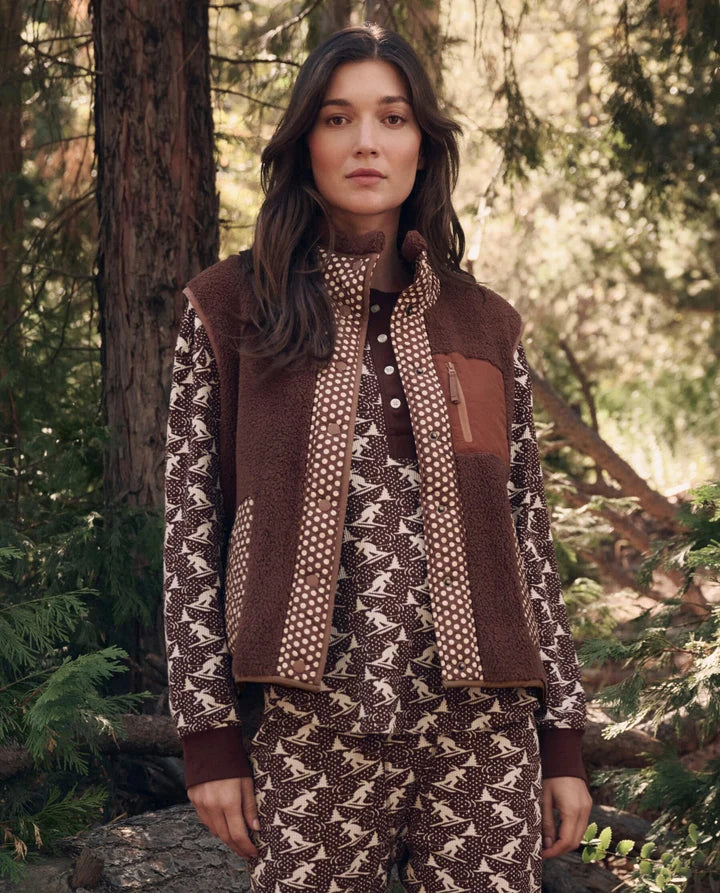Gilet TheGreat. Plush Crosswind Chocolat | Podiums Nancy