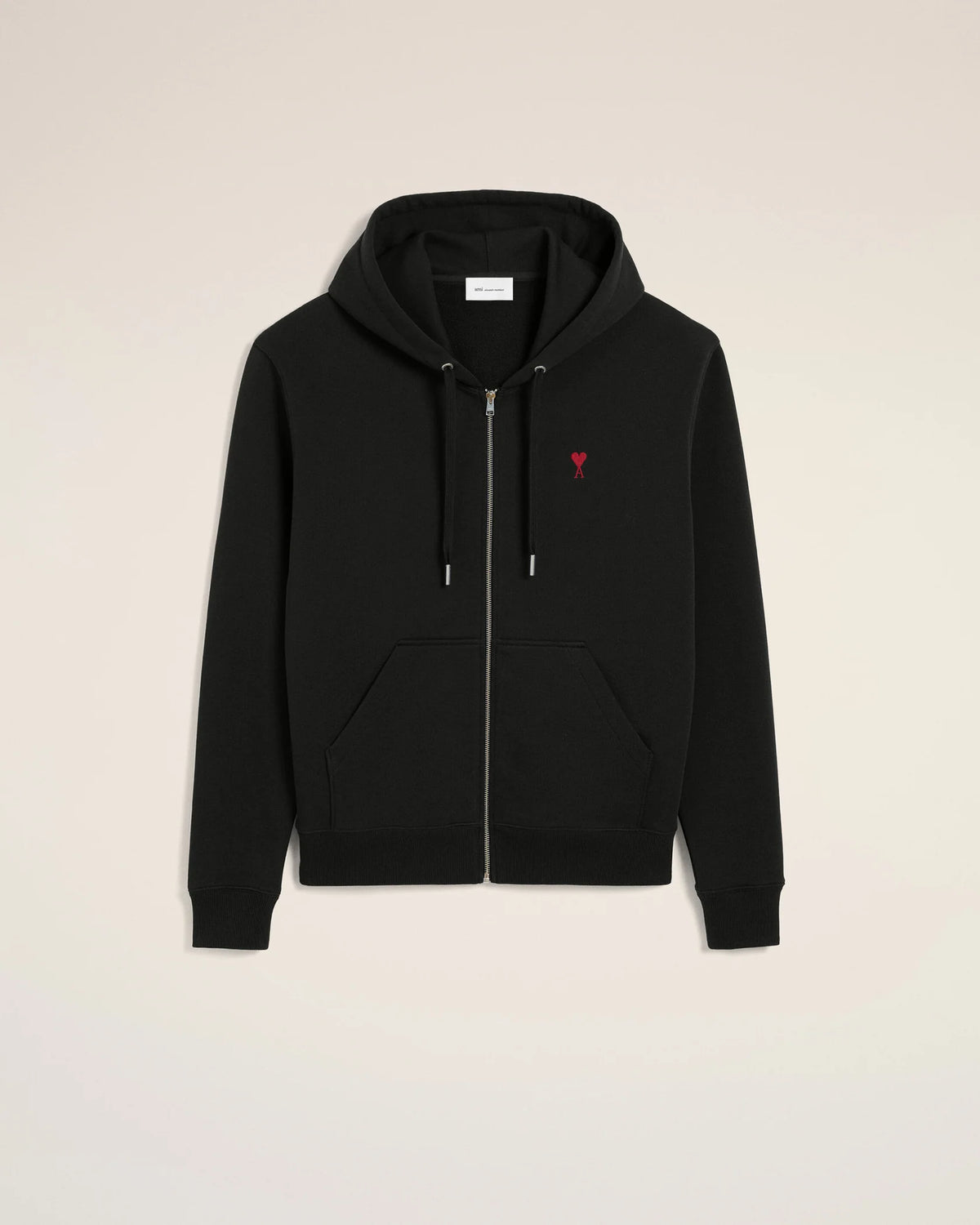 Hoodie Ami Paris ADC Zip Noir/Rouge | Podiums Nancy