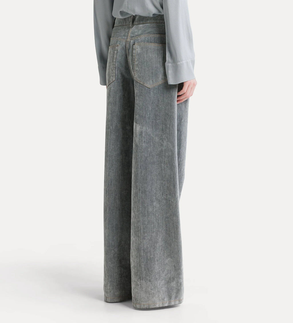 Jean Forte Forte Denim Floqué Gris | Podiums Nancy