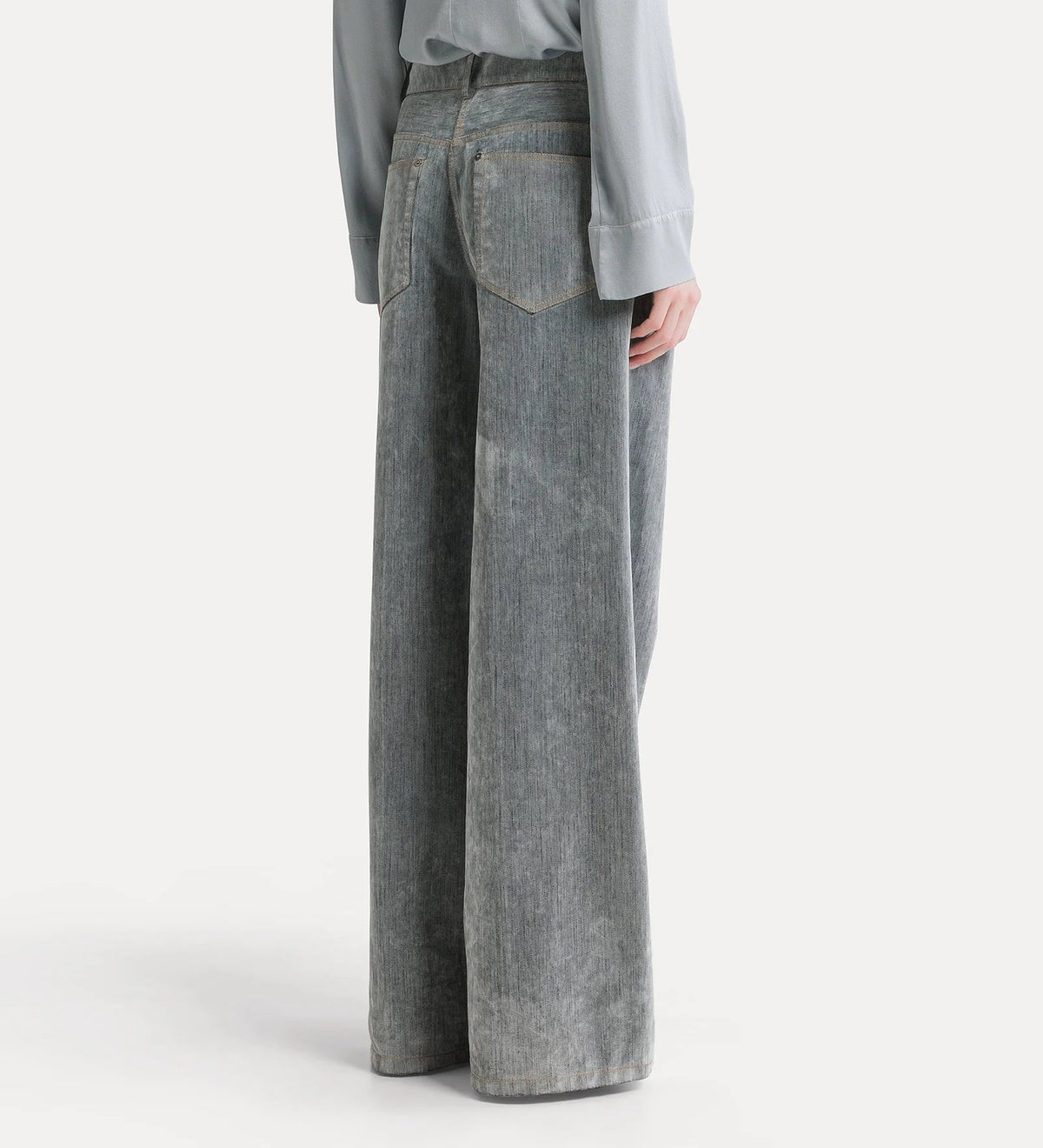 Jean Forte Forte Denim Floqué Gris | Podiums Nancy