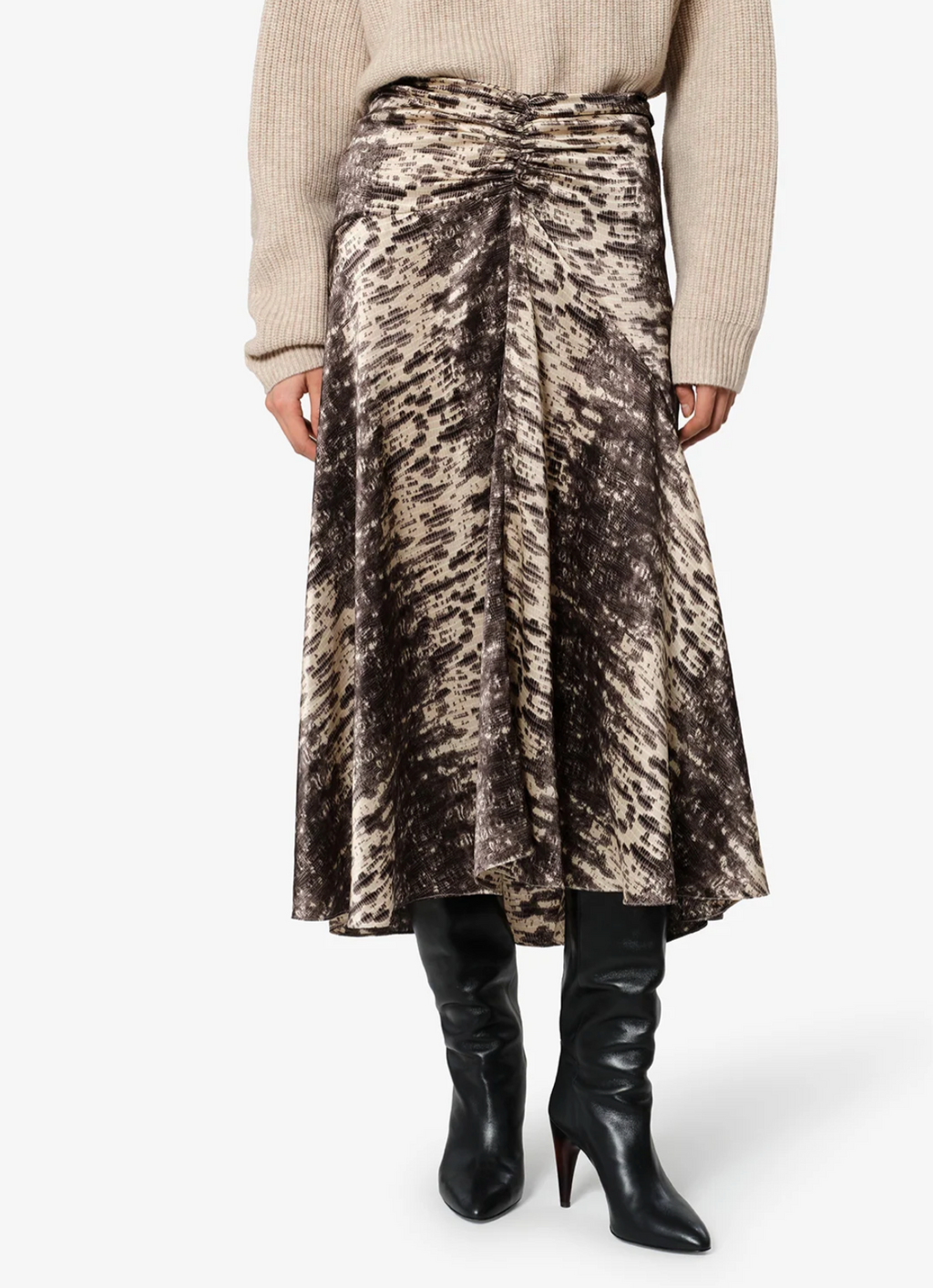 Jupe Isabel Marant Laren Beige | Podiums Nancy
