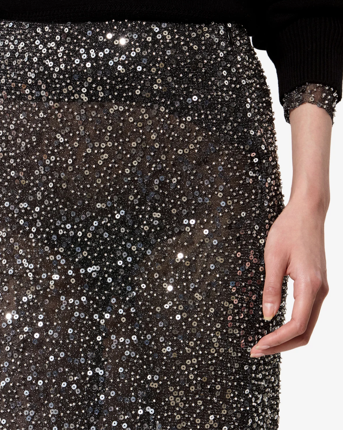 Jupe Isabel Marant Nejany Silver | Podiums Nancy