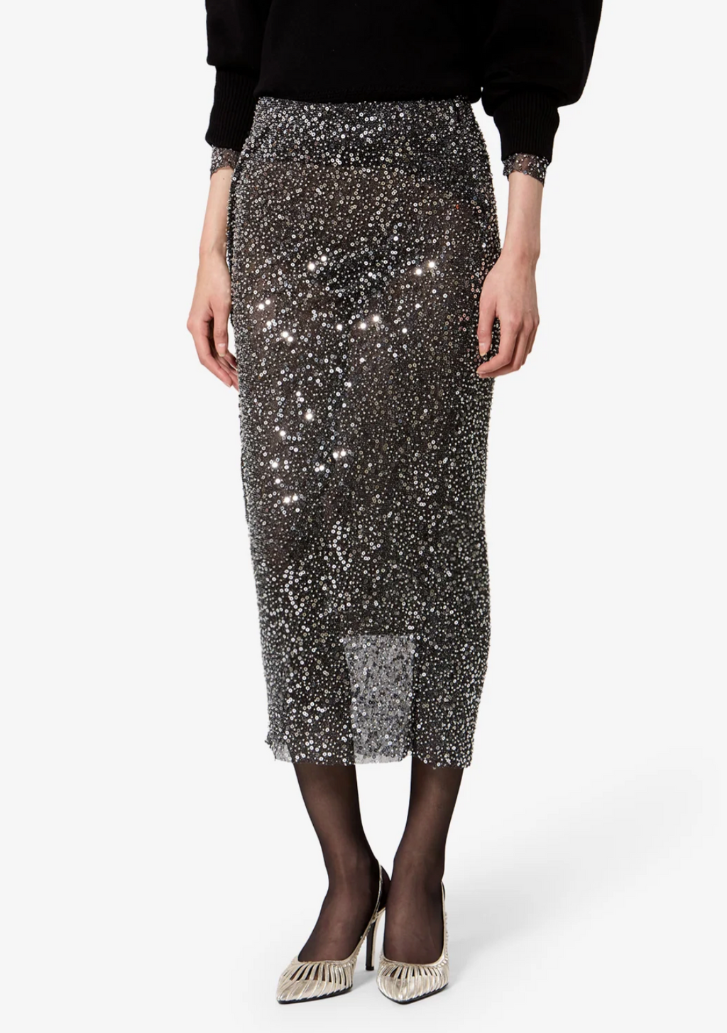 Jupe Isabel Marant Nejany Silver | Podiums Nancy