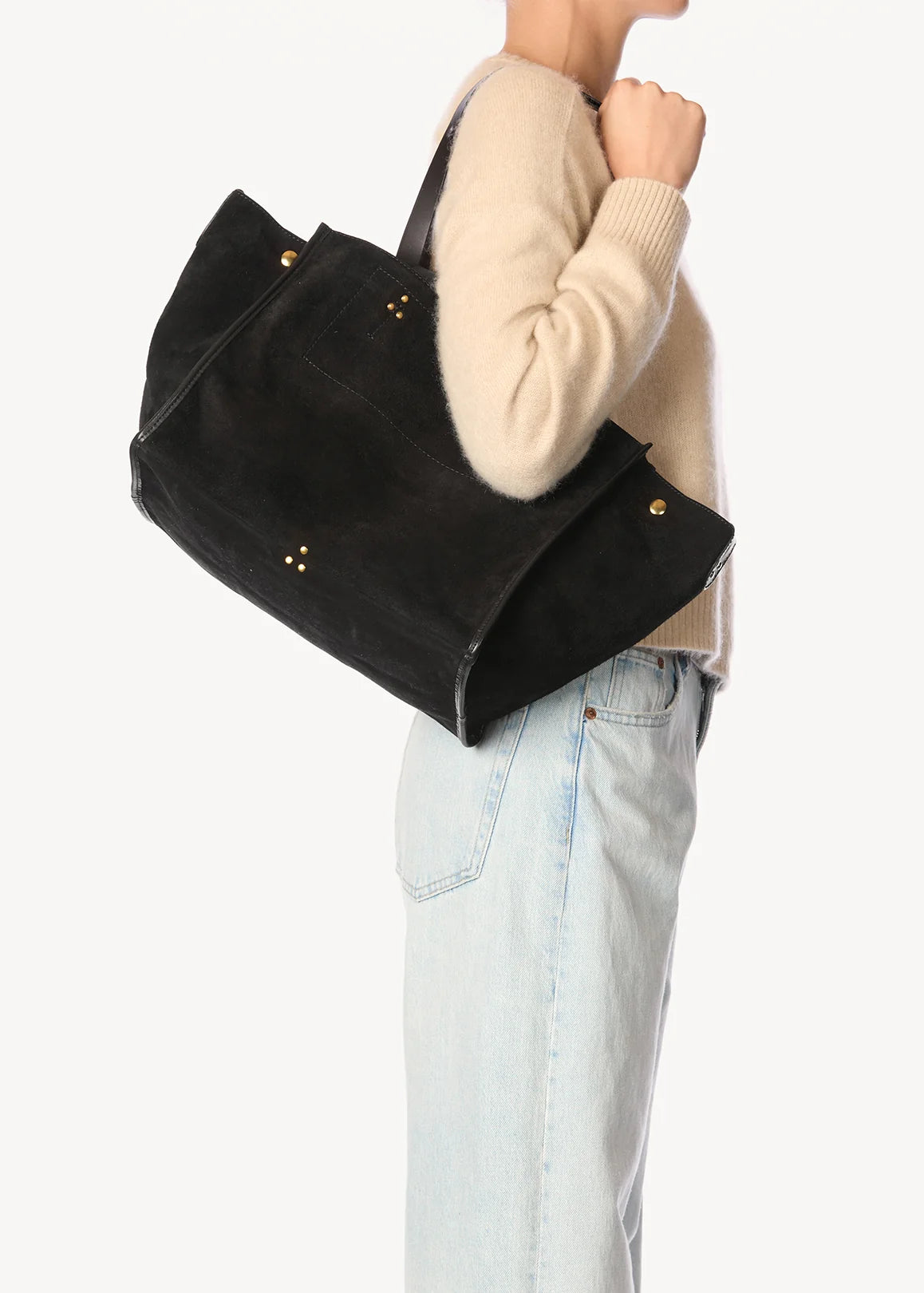 leom m split suede black