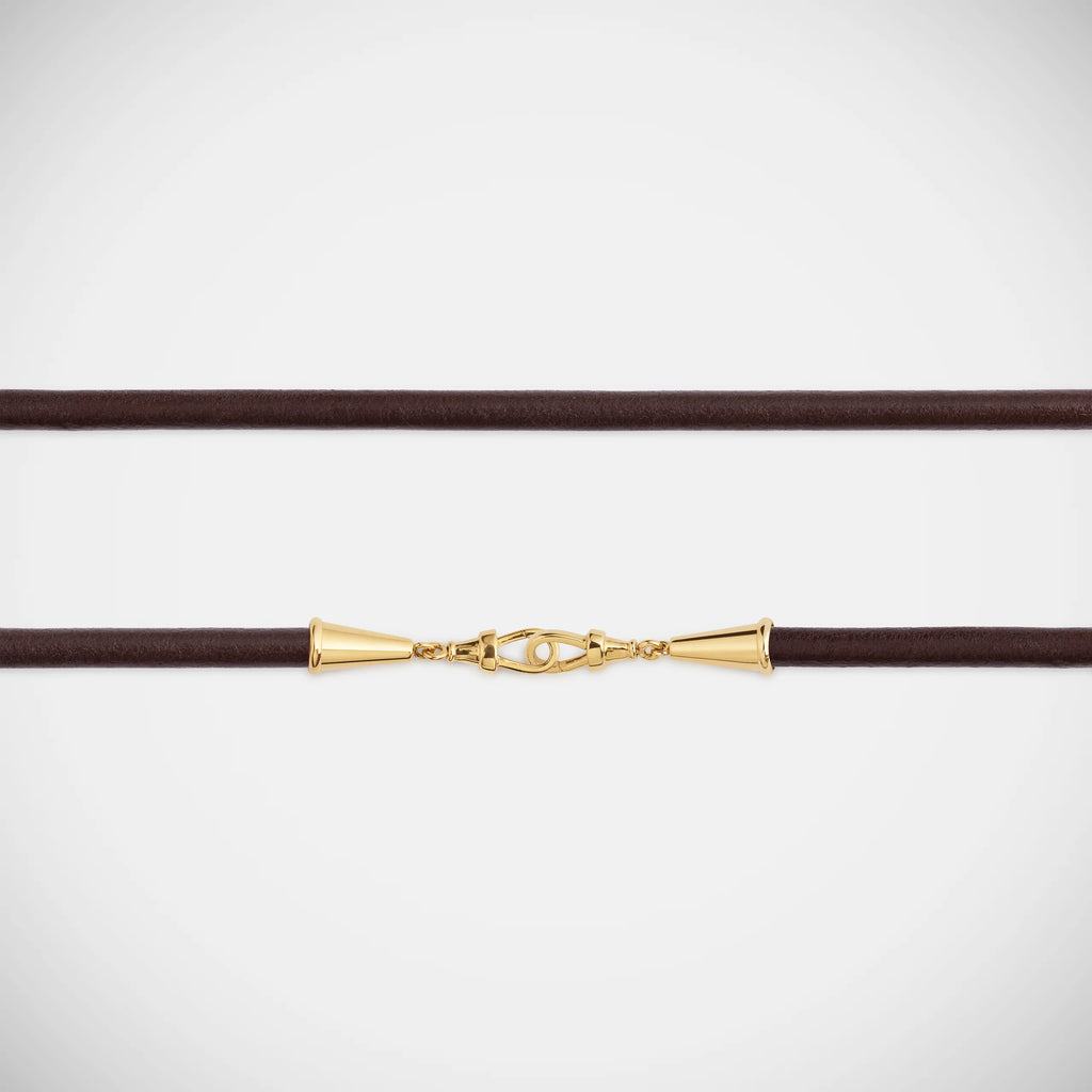 Collier Marie Lichtenberg Lasso cuir 50 cm