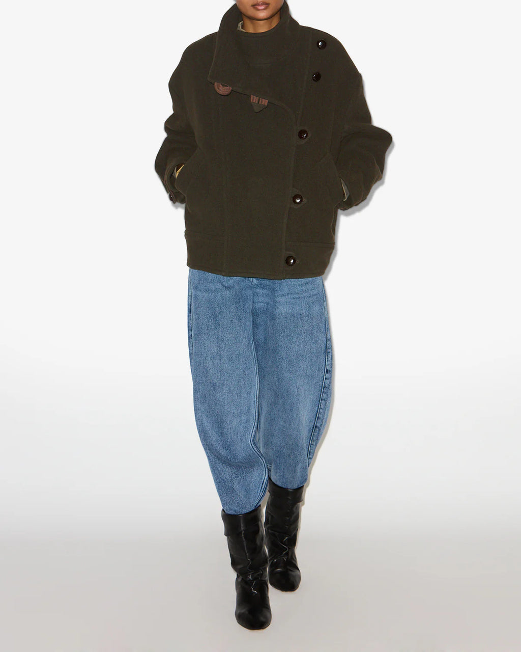 Manteau Isabel Marant Hanis Kaki | Podiums Nancy