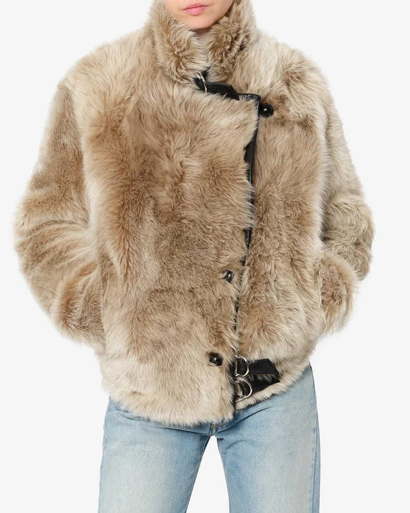 Manteau Isabel Marrant Roama Écru | Podiums Nancy