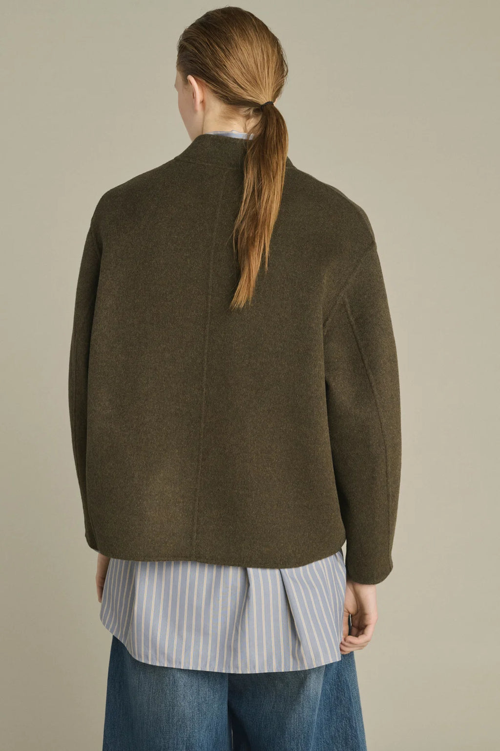 Manteau Soeur Windsor Kaki Chiné | Podiums Nancy