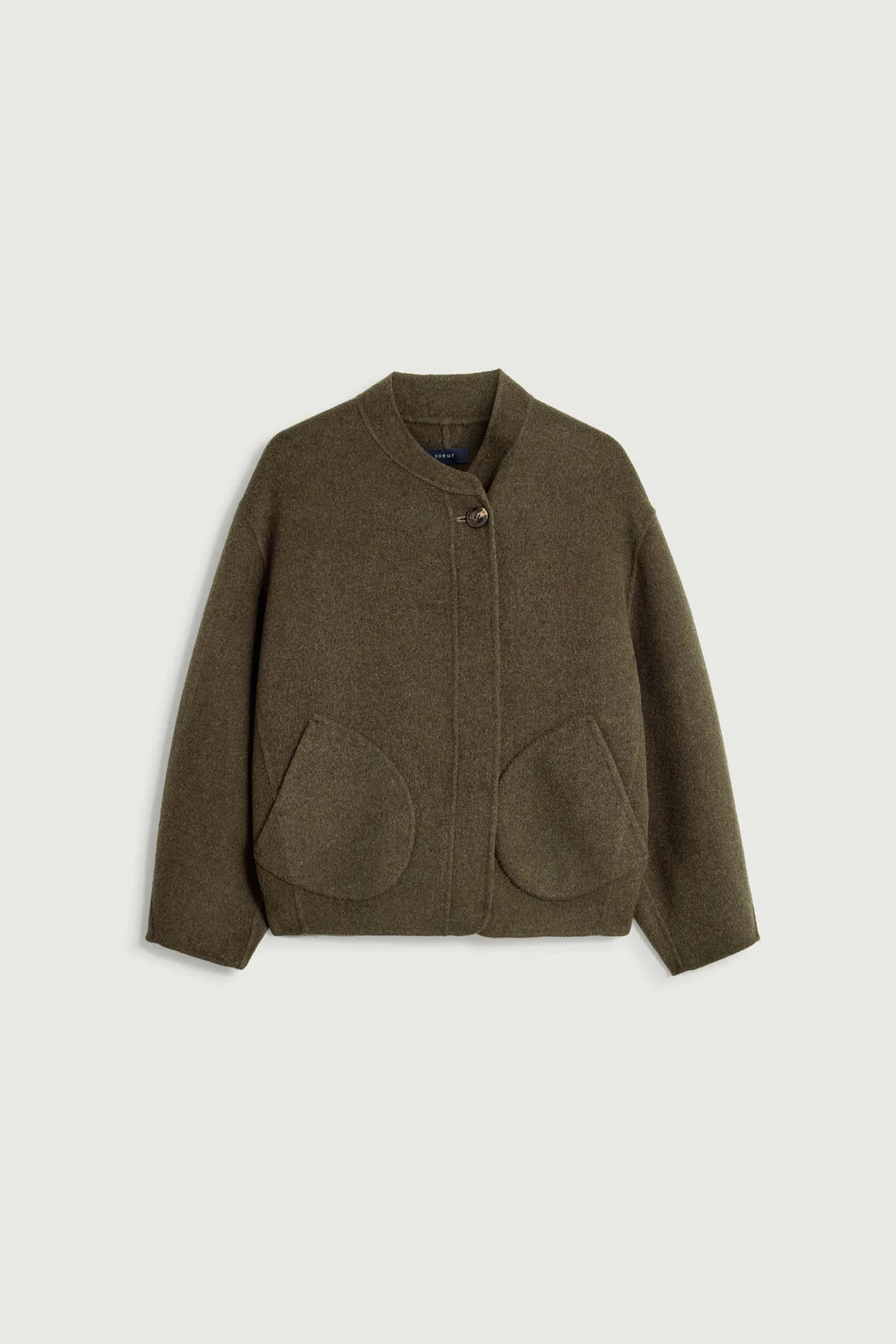 Manteau Soeur Windsor Kaki Chiné | Podiums Nancy