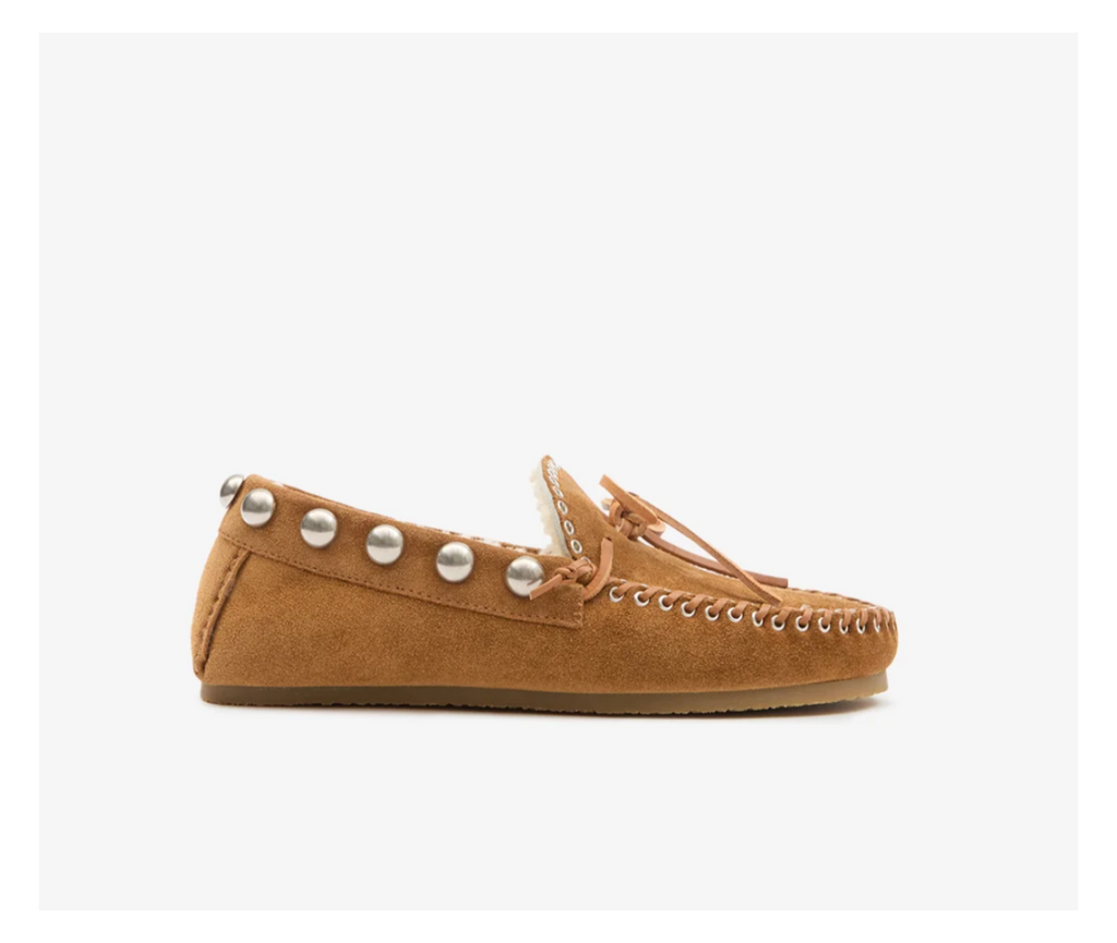 Mocassins Isabel Marant Fitza Shearling Cognac | Podiums Nancy