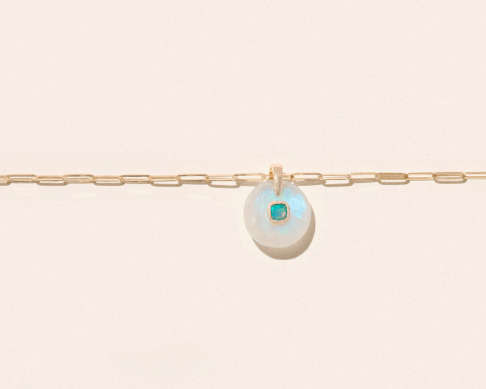 Collier Pascale Monvoisin Milo moonstone