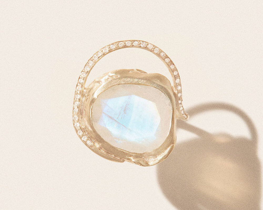Bague Pascale Monvoisin Gaia bague moonstone