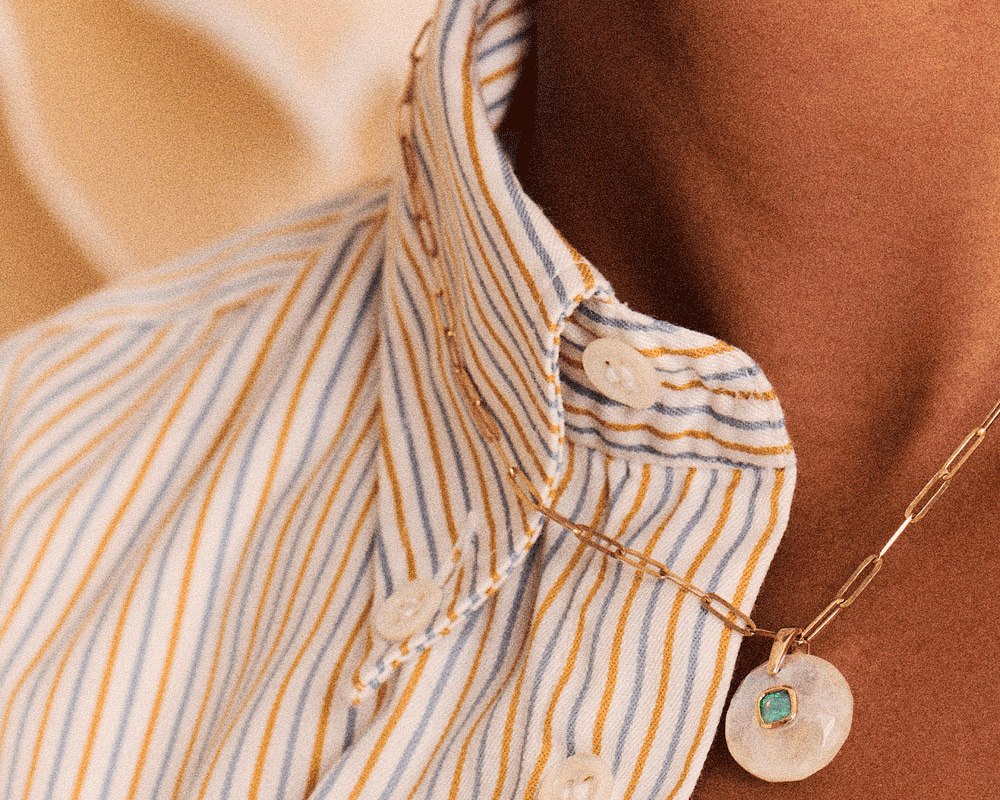 Collier Pascale Monvoisin Milo moonstone