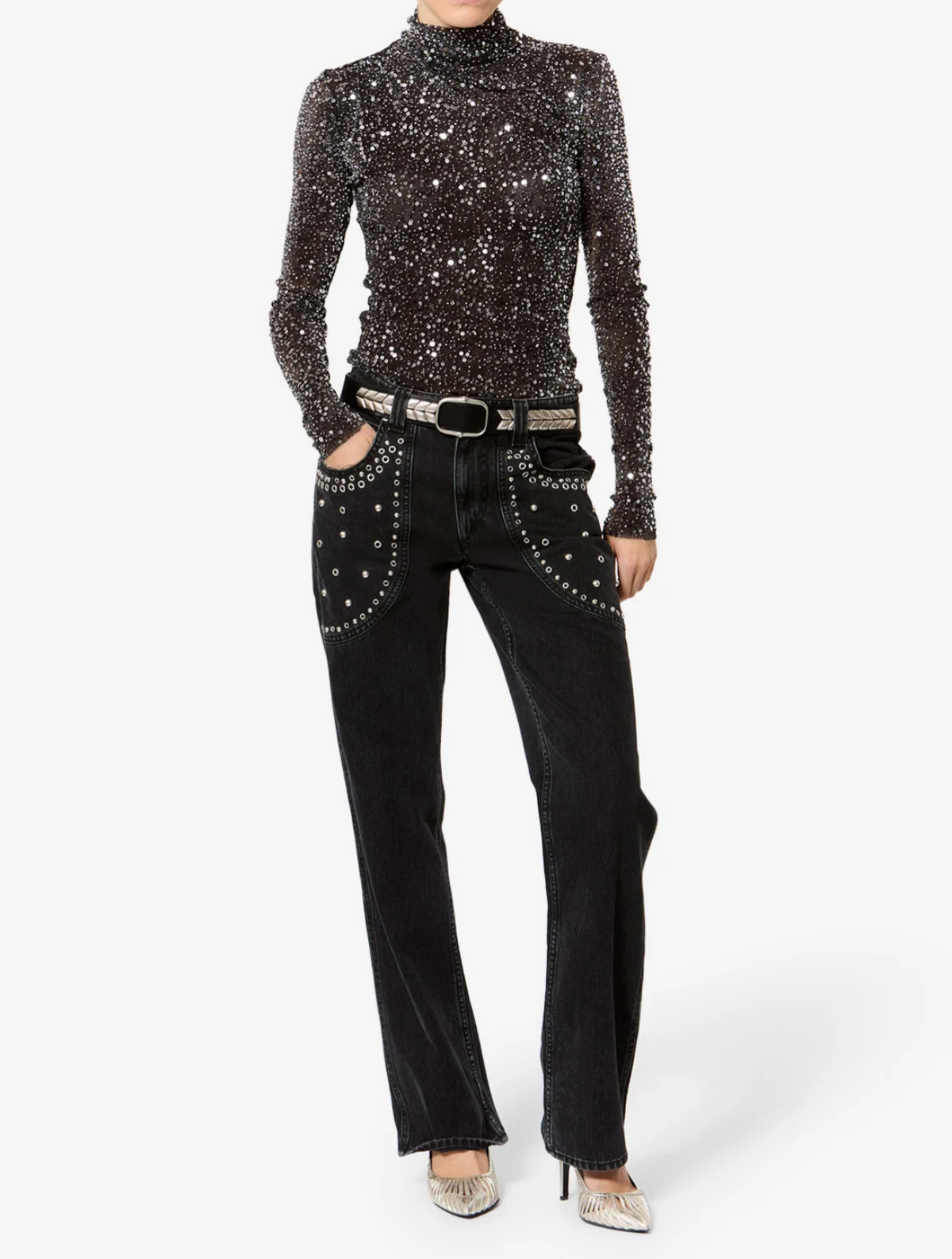 Pantalon Isabel Marant Silka Faded Black | Podiums Nancy