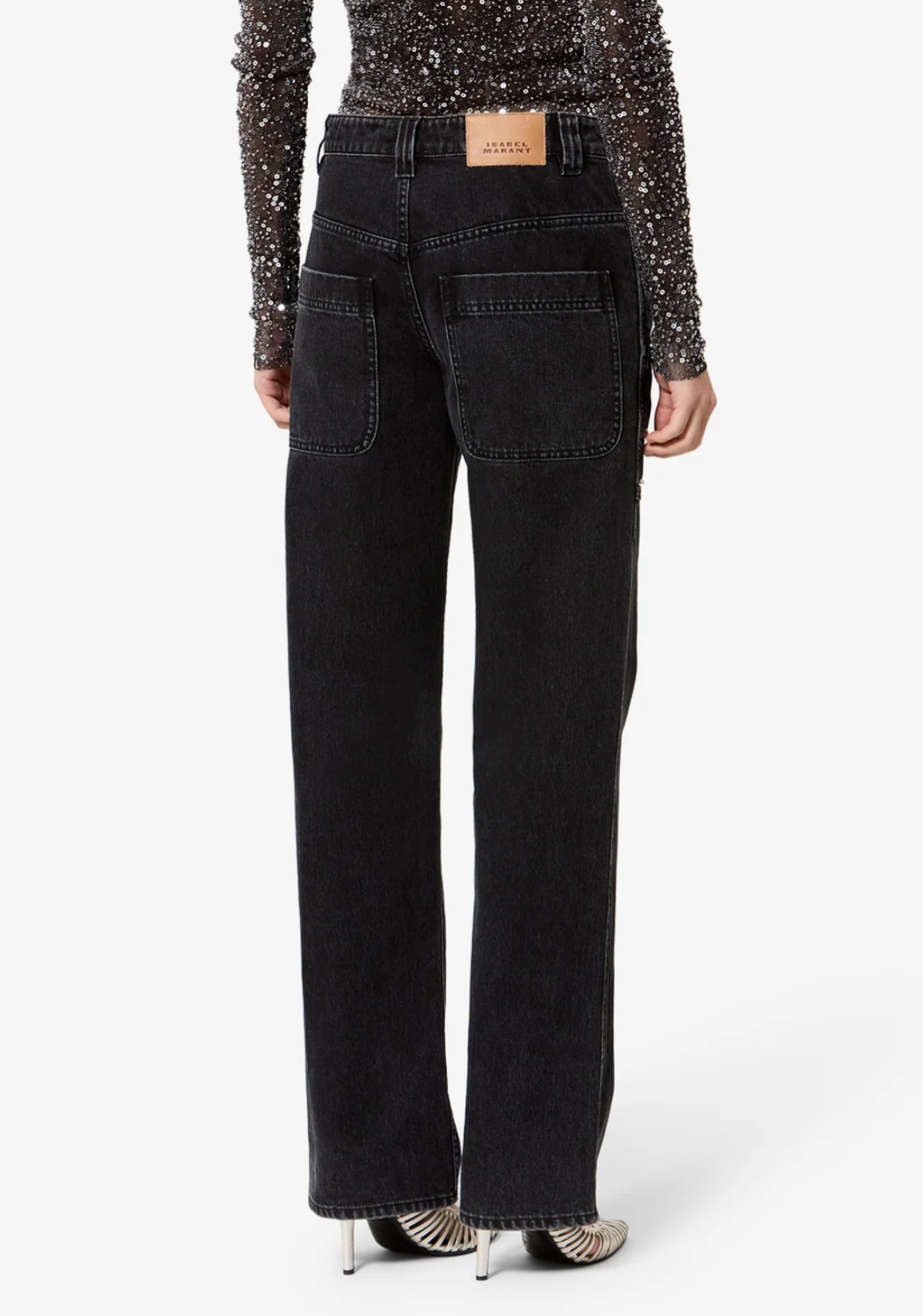Pantalon Isabel Marant Silka Faded Black | Podiums Nancy