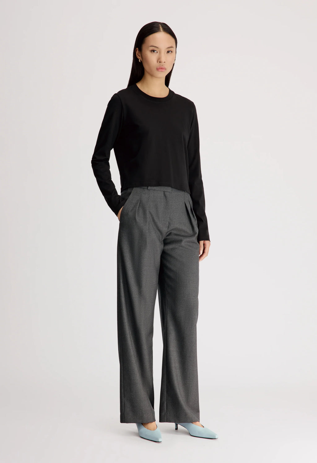 Pantalon Loulou De Saison Sbiru Anthracite | Podiums Nancy