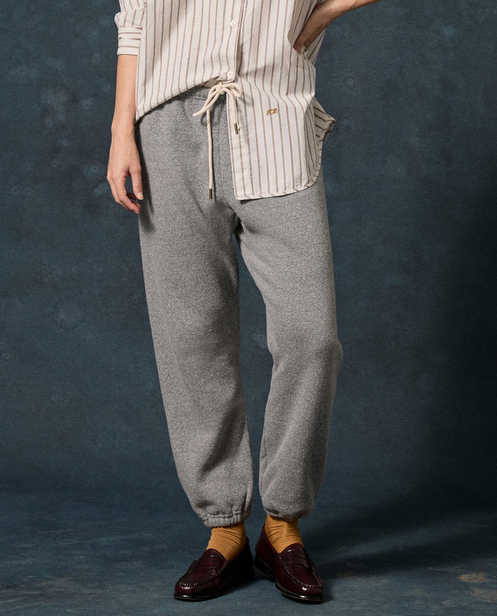 Pantalon TheGreat. Fleece Stadium Dark Heather Grey | Podiums Nancy