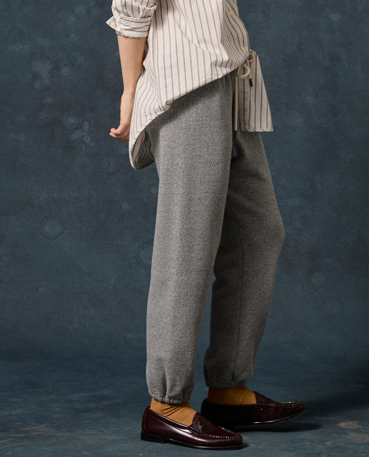 Pantalon TheGreat. Fleece Stadium Dark Heather Grey | Podiums Nancy