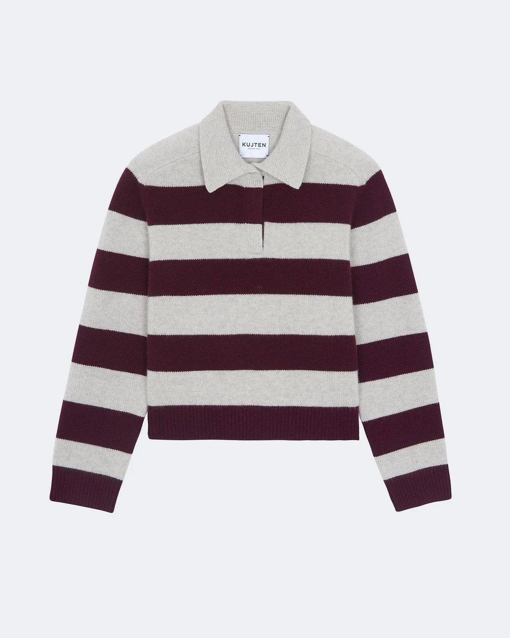 Polo Royce Stripe Bordeaux Avoine | Podiums Nancy