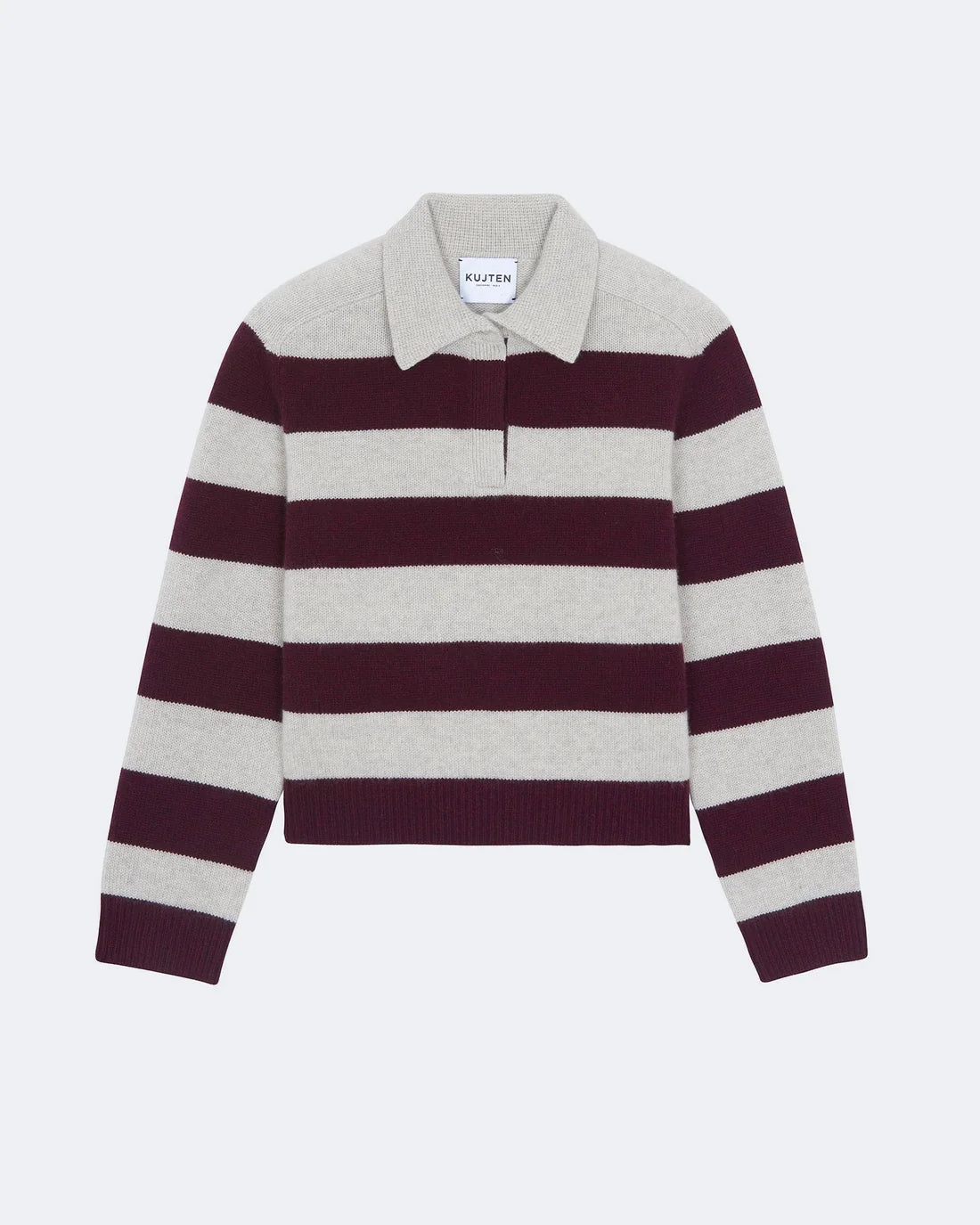 Polo Royce Stripe Bordeaux Avoine | Podiums Nancy