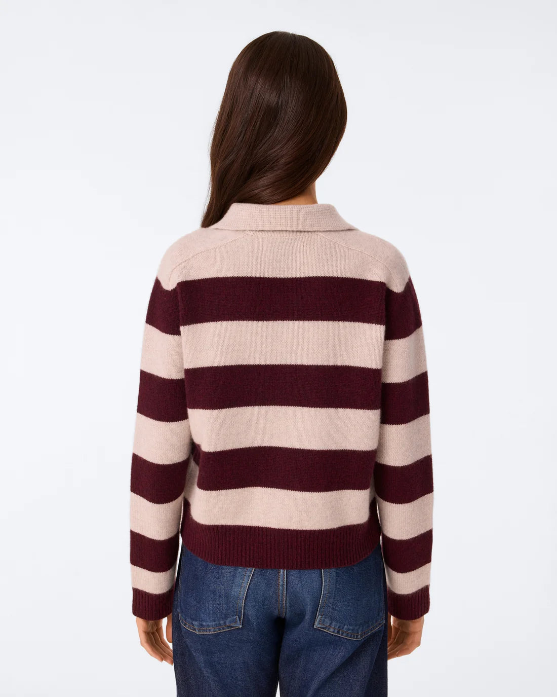 Polo Royce Stripe Bordeaux Avoine | Podiums Nancy