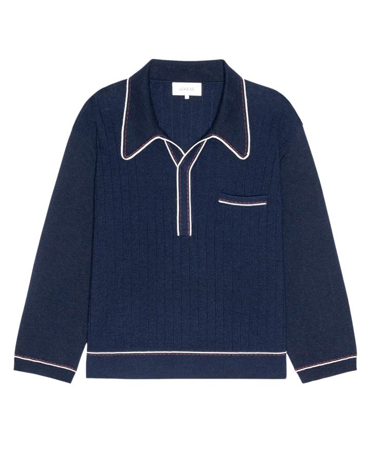 Polo TheGreat. Menswear Tipping Navy | Podiums Nancy