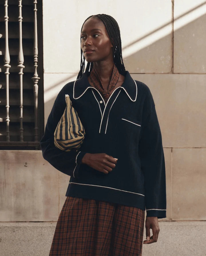 Polo TheGreat. Menswear Tipping Navy | Podiums Nancy