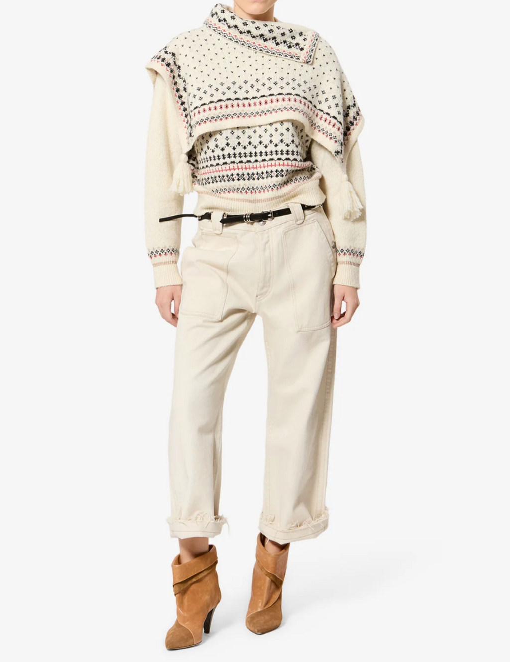 Pull Isabel Marant Alfina Ecru | Podiums Nancy