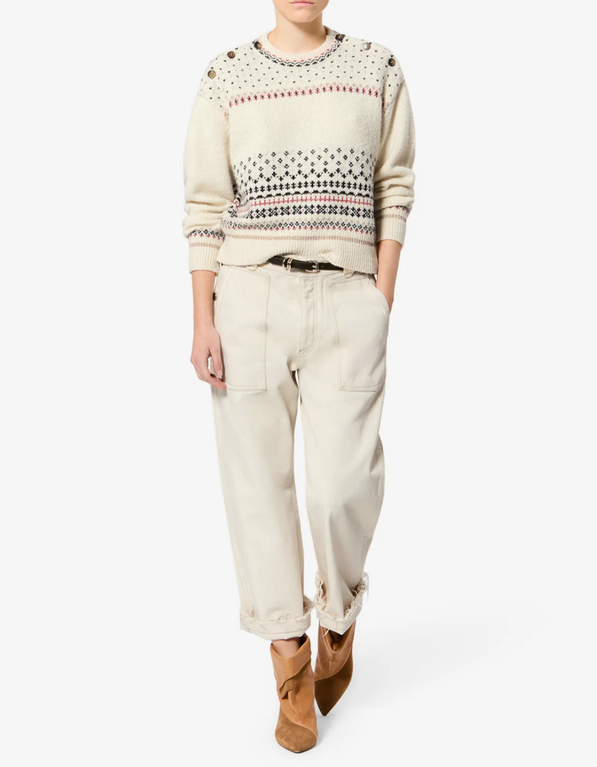 Pull Isabel Marant Zury Ecru | Podiums Nancy
