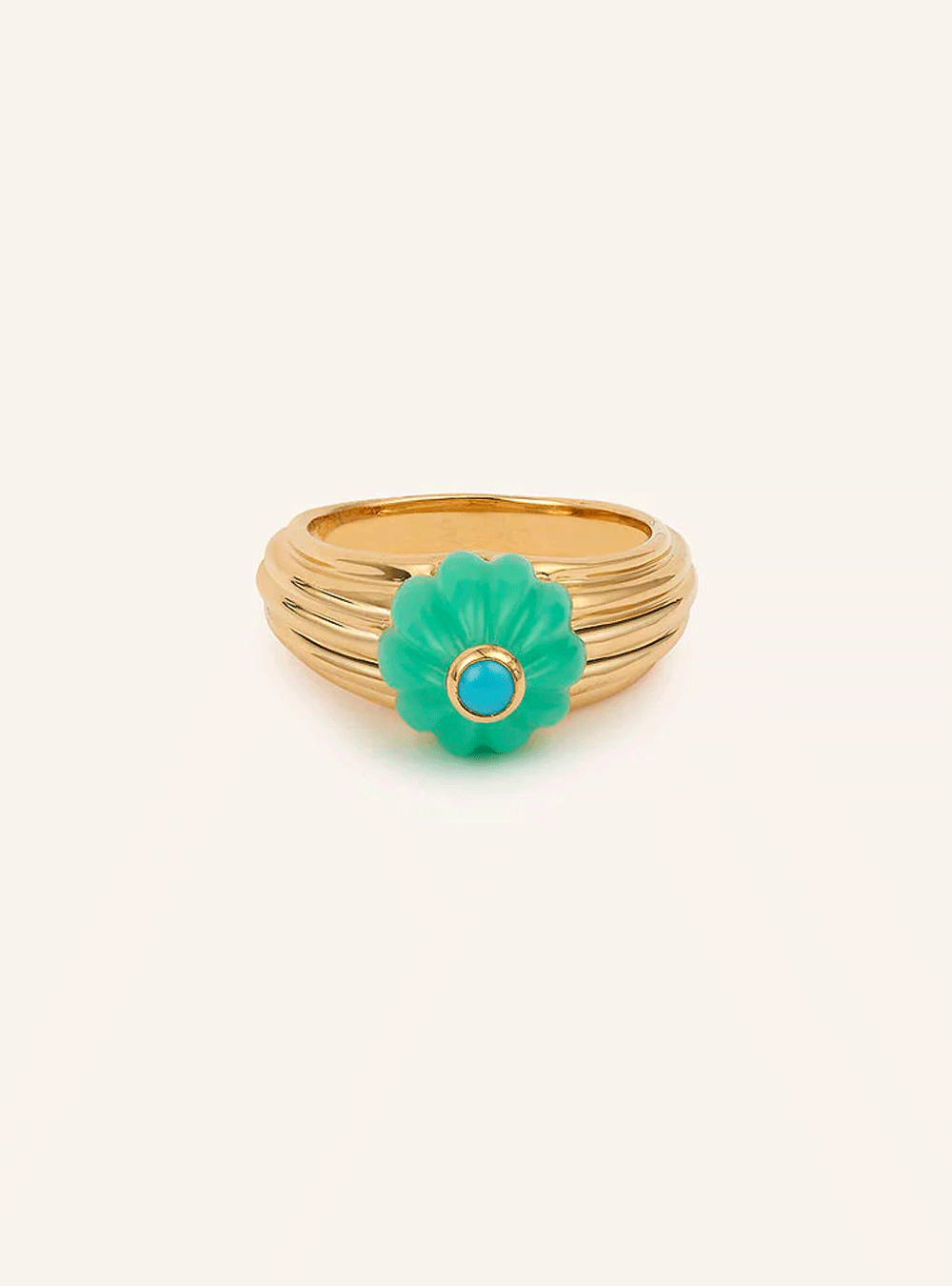 gelato ring chrysoprase/turq