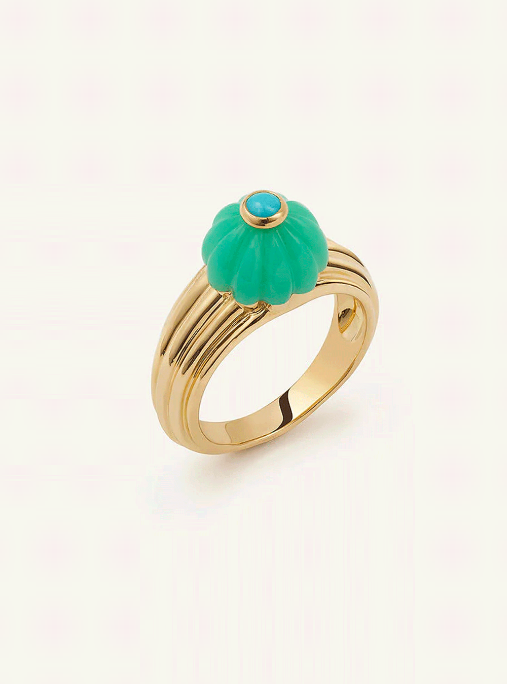 gelato ring chrysoprase/turq
