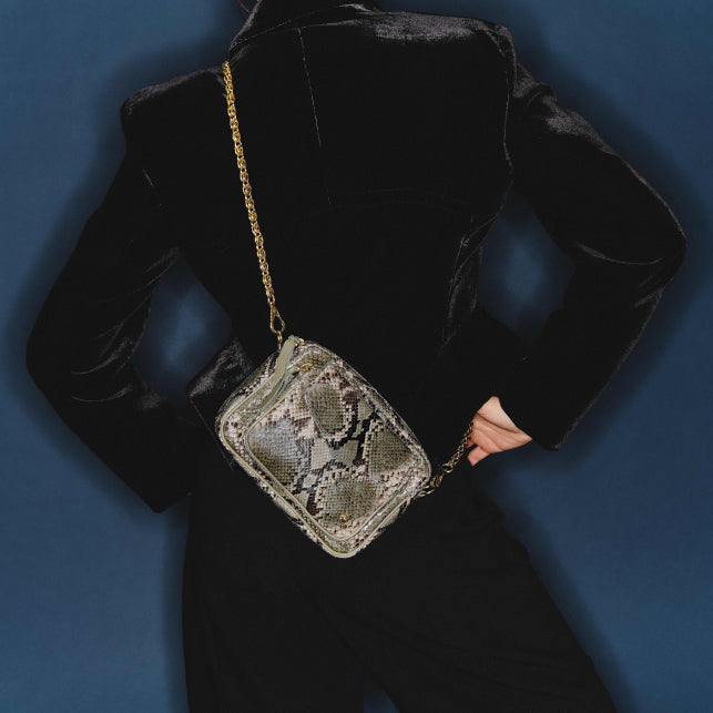 Sac Claris Virot Charly Python Ash | Podiums Nancy2