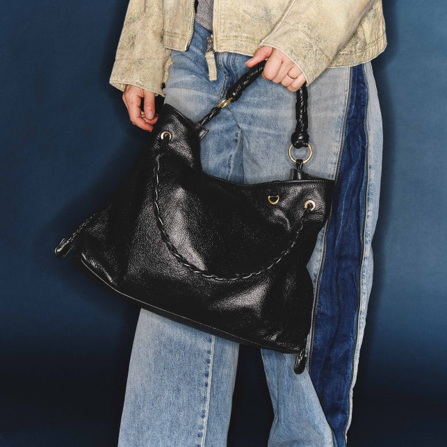 Sac Claris Virot Denise Cuir Noir | Podiums Nancy