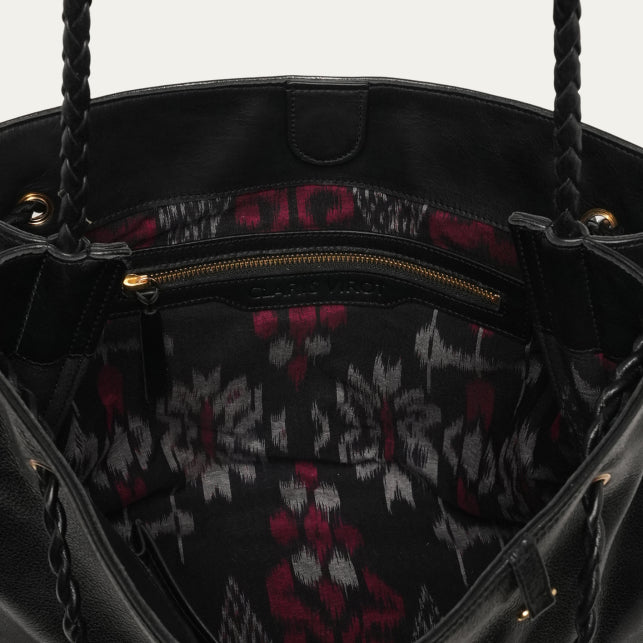 Sac Claris Virot Denise Cuir Noir | Podiums Nancy