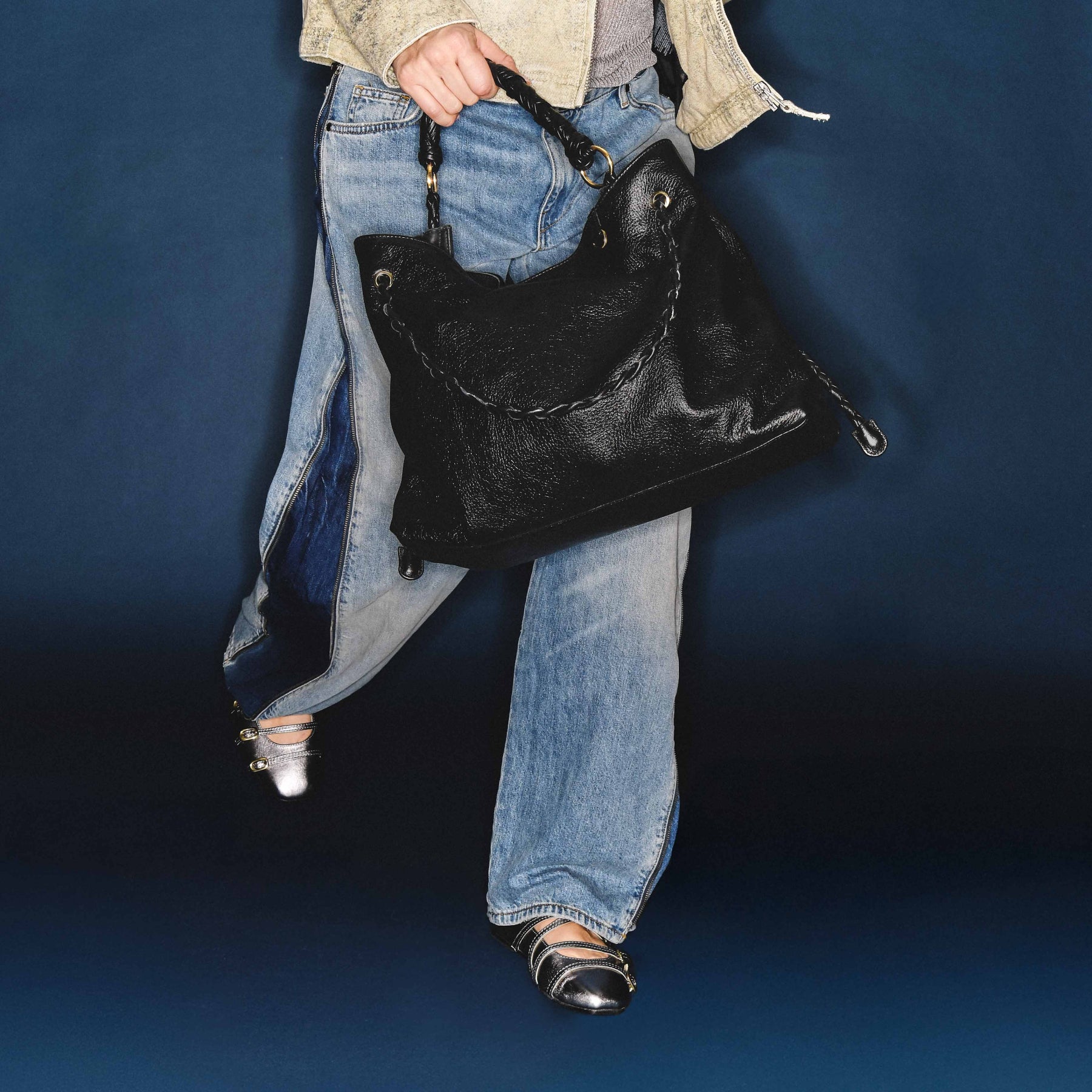 Sac Claris Virot Denise Cuir Noir | Podiums Nancy