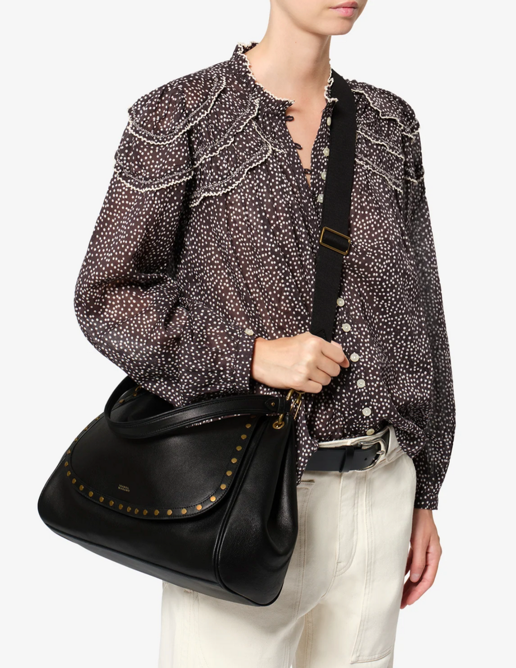Sac Isabel Marant Chany XL Black | Podiums Nancy