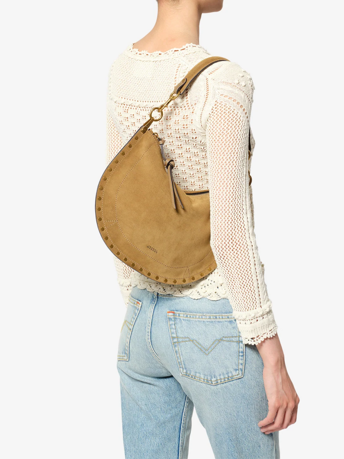 Sac Isabel Marant Oskan Soft Zip Taupe | Podiums Nancy