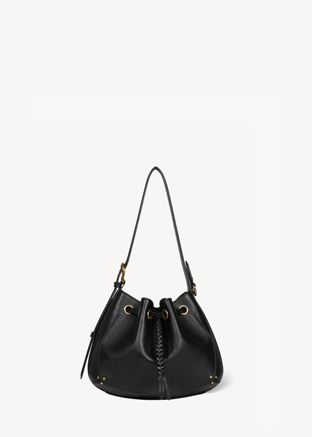 Sac Jérôme Dreyfuss Andy S Buffalo Noir Brass | Podiums Nancy