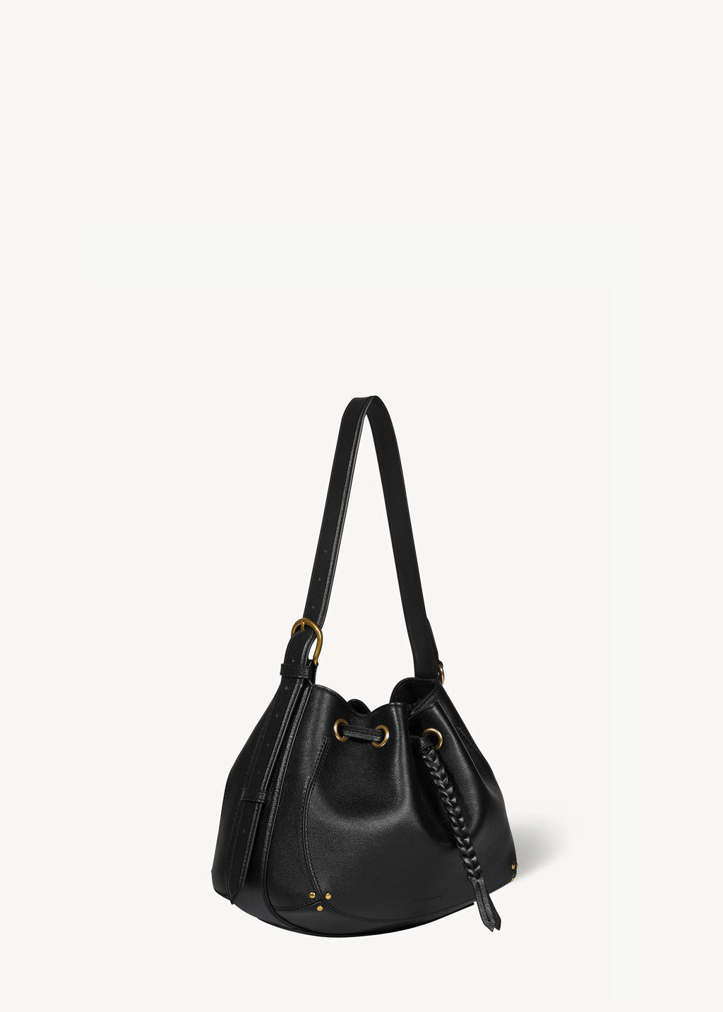 Sac Jérôme Dreyfuss Andy S Buffalo Noir Brass | Podiums Nancy