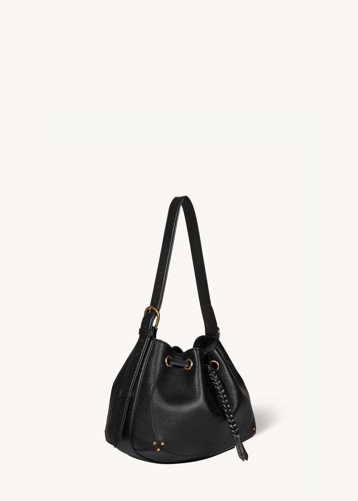 Sac Jérôme Dreyfuss Andy S Buffalo Noir Brass | Podiums Nancy