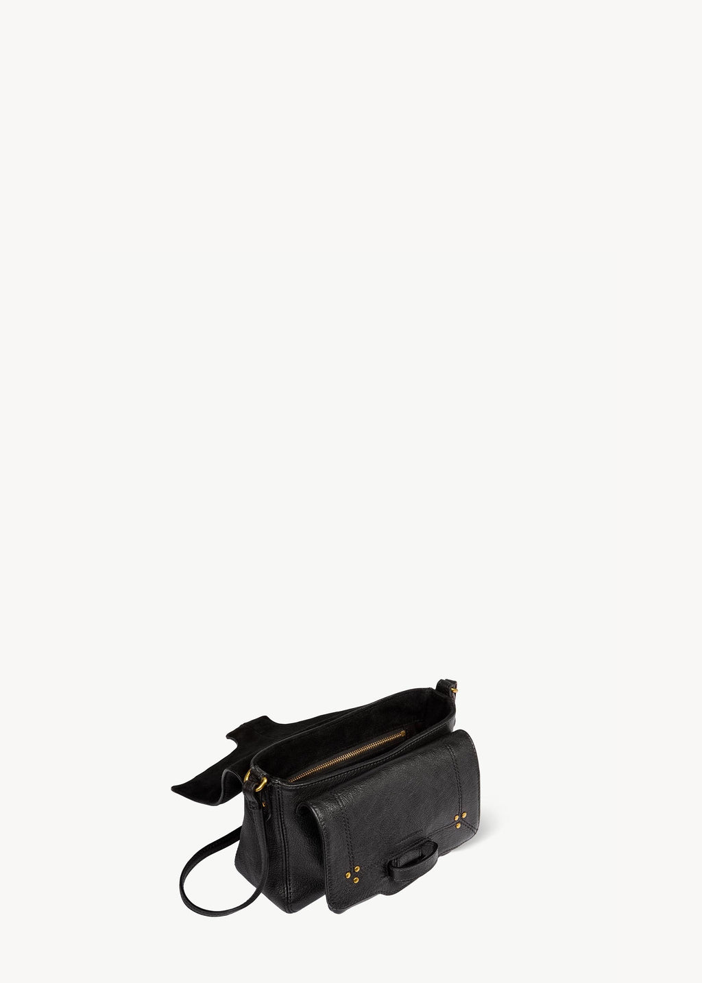 Sac Jérôme Dreyfuss Harry S Noir Grainé | Podiums Nancy