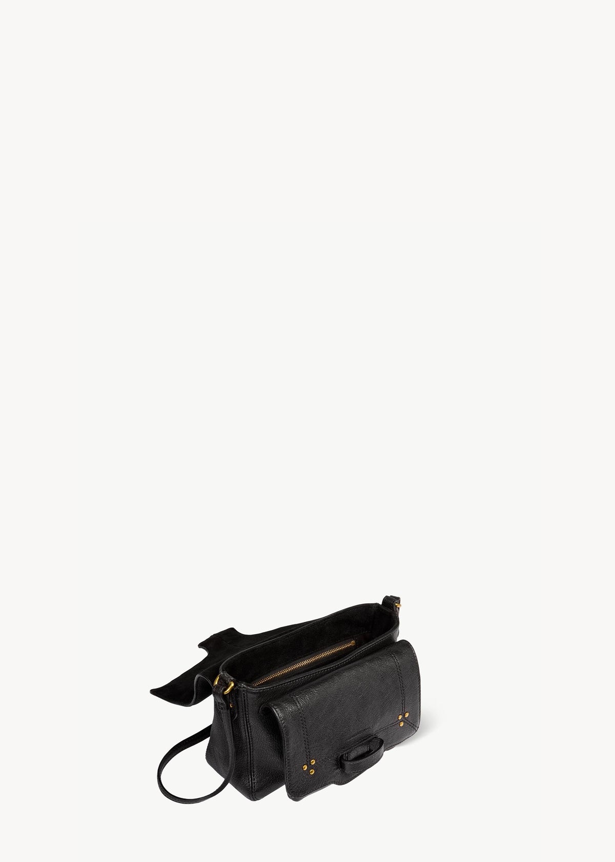 Sac Jérôme Dreyfuss Harry S Noir Grainé | Podiums Nancy