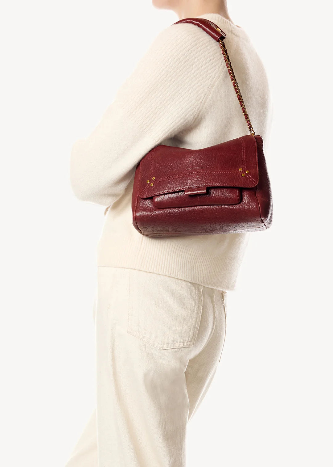 Sac Jérôme Dreyfuss Lulu M Bubble Burgundy | Podiums Nancy