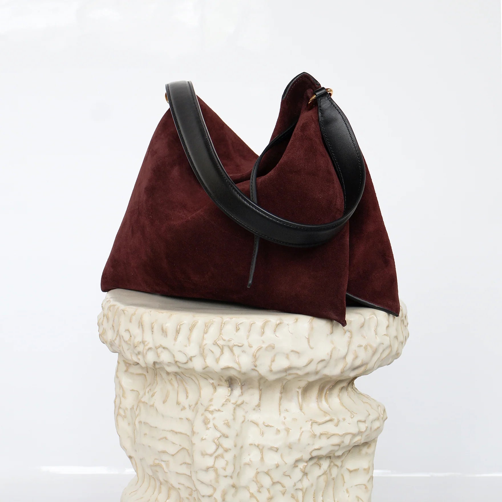 Sac Wandler Penelope Tot Small Acai Suede/Noir | Podiums Nancy