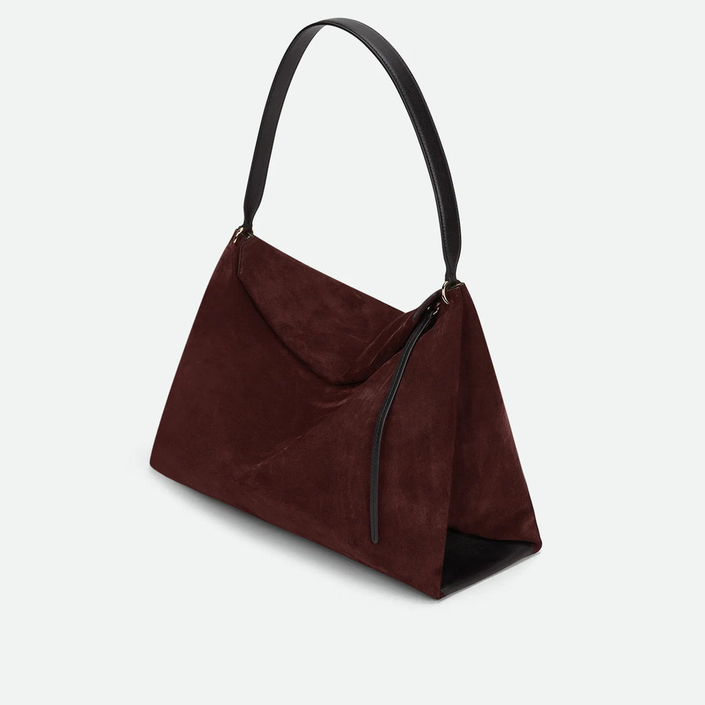 Sac Wandler Penelope Tote Acai Suede/Noir | Podiums Nancy