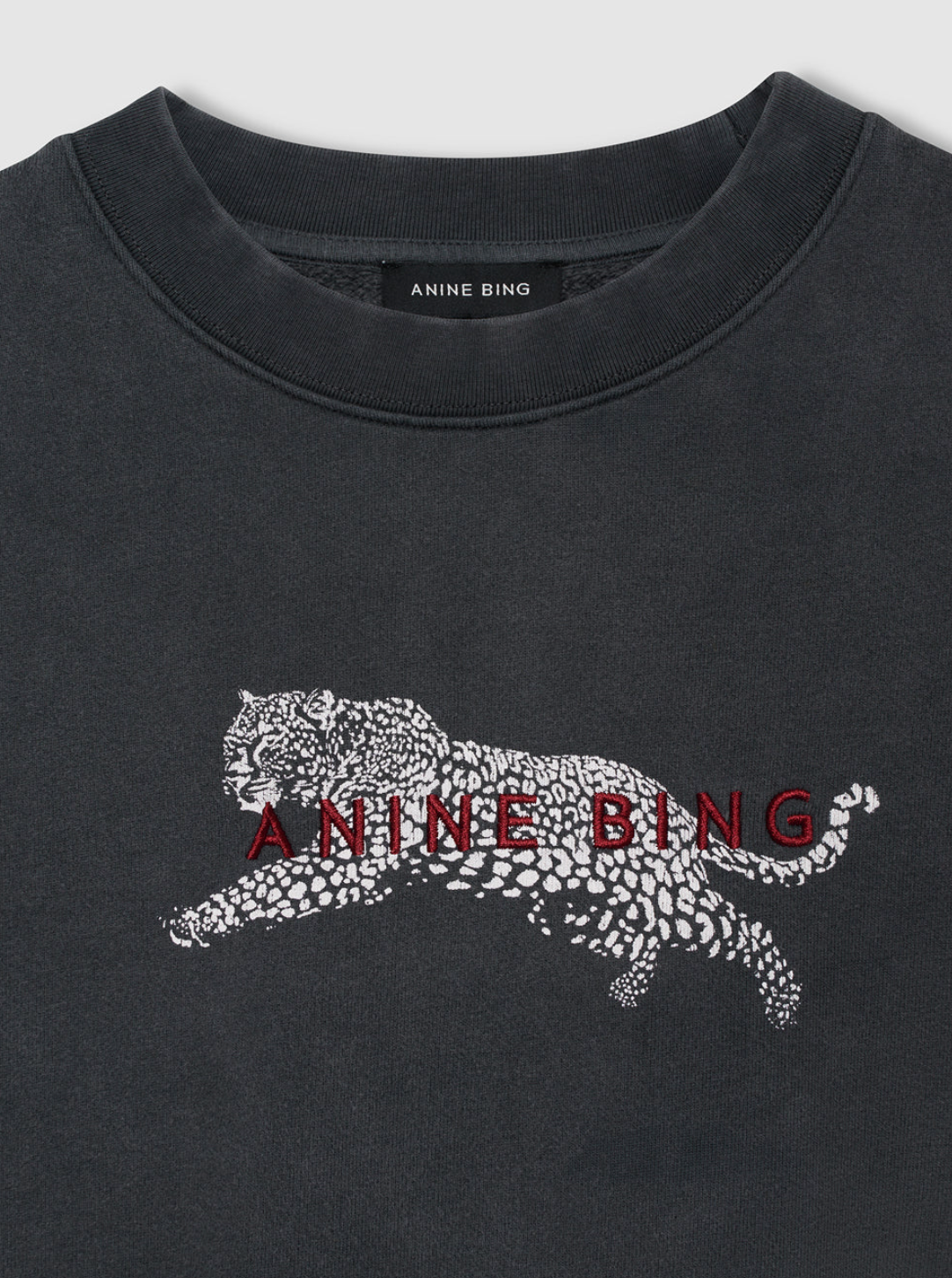 Sweat Anine Bing Spencer Léopard Black | Podiums Nancy