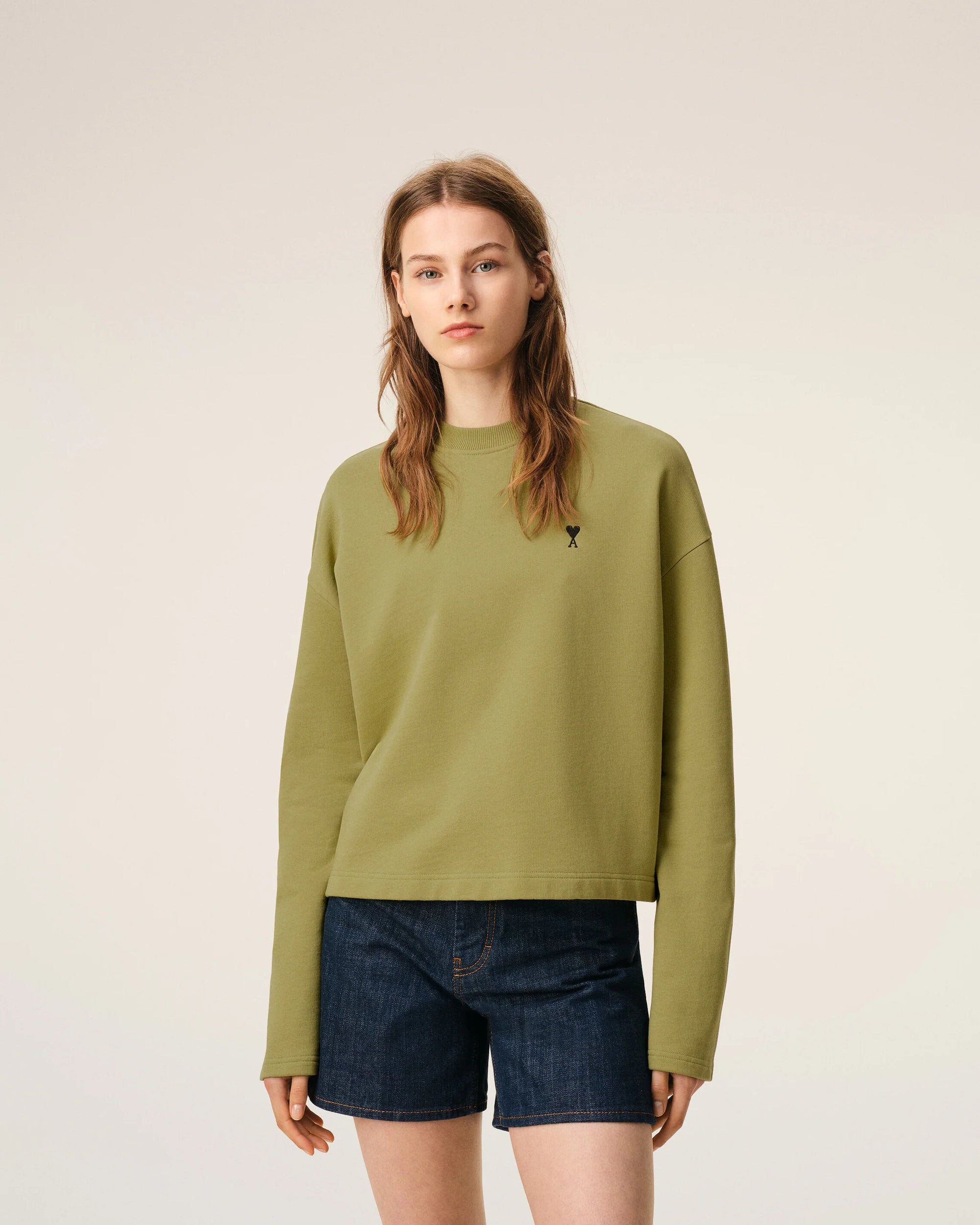 Sweatshirt Ami De Coeur Court Coton